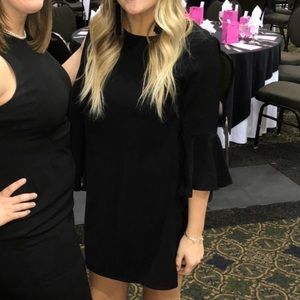 Black mini dress